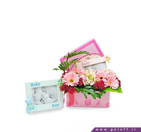 سفارش جعبه گلسفارش جعبه گل - جعبه گل تولد نوزاد خجسته - Khojasteh | گل آف